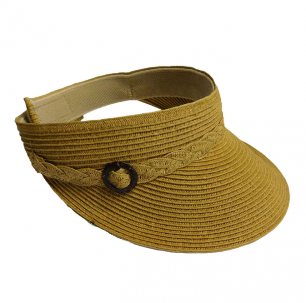 Topi visor dengan aksen tulisan bold